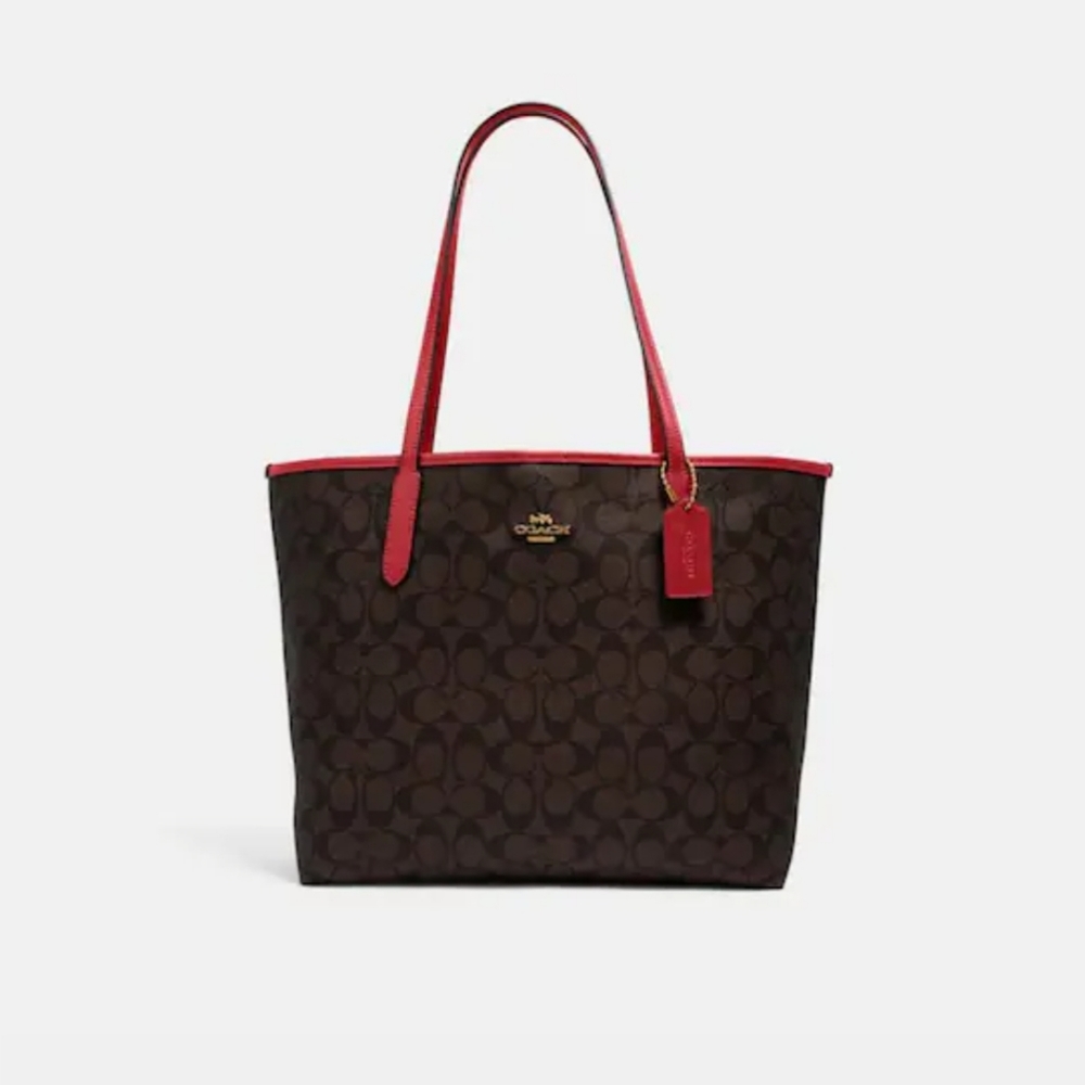 City Tote In Signature Canvas